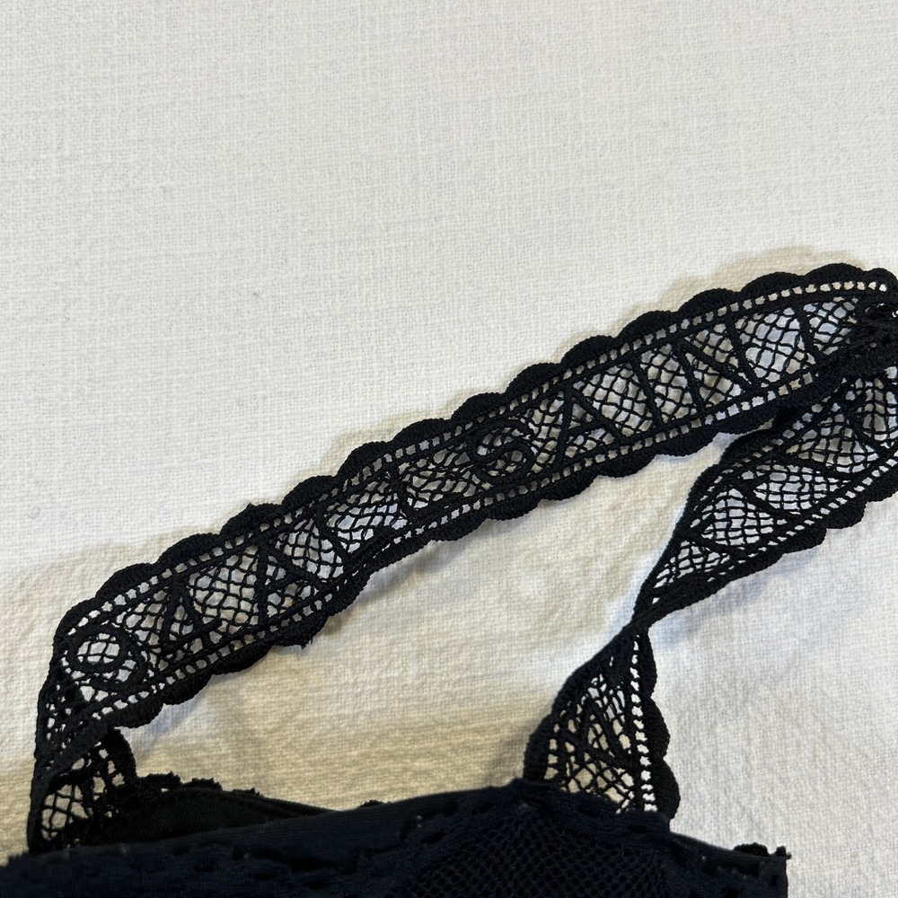 AllSaints Women Charlie Lace Bodysuit Black Lace Sleeveless 10 - Picture 5 of 15